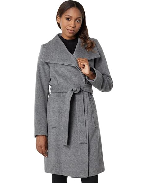 michael michael kors belted wool blend wrap coat|michael kors asymmetrical belted coat.